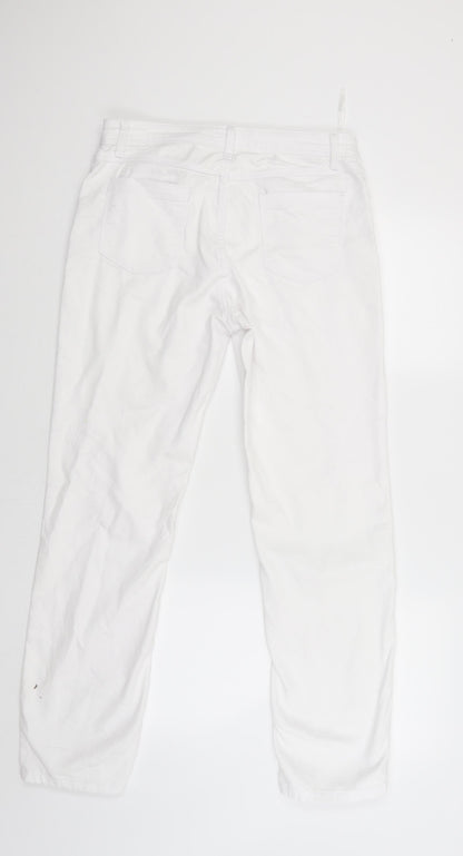 peruna Womens White  Denim Skinny Jeans Size 10 L27 in