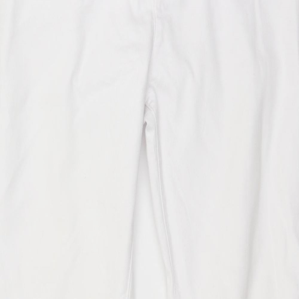 peruna Womens White  Denim Skinny Jeans Size 10 L27 in