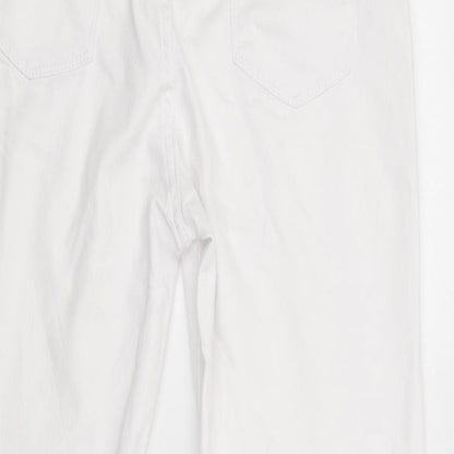peruna Womens White  Denim Skinny Jeans Size 10 L27 in