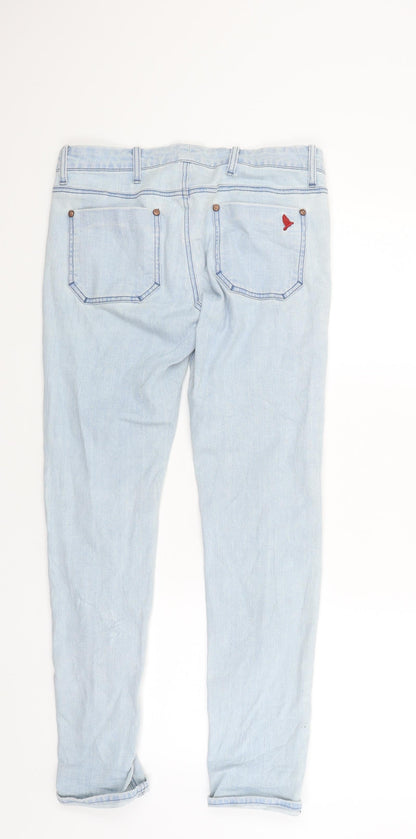 Breathless Womens Blue  Denim Skinny Jeans Size 28 in L27 in - Made in Italy