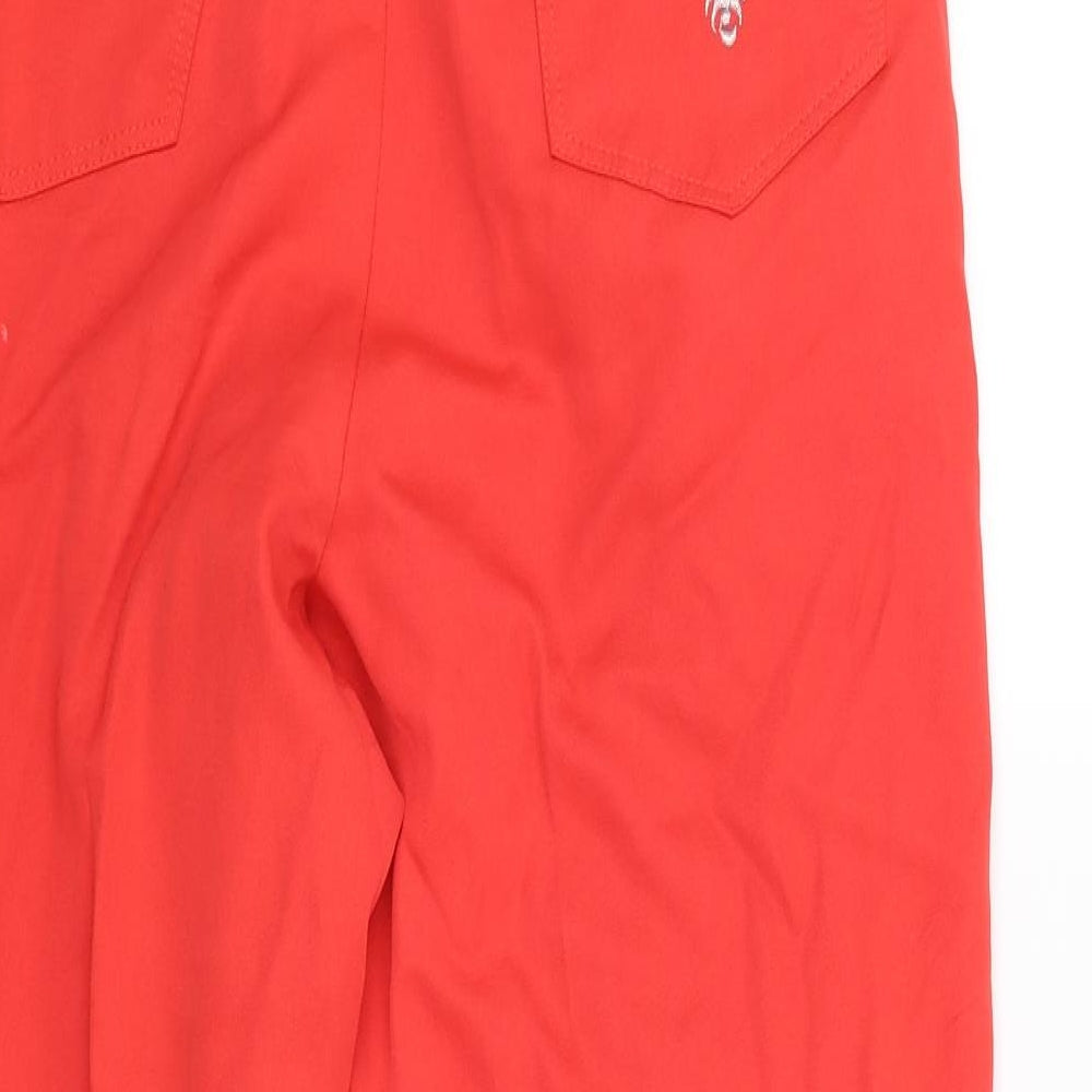 Wichile Womens Red   Capri Trousers Size 14 L25 in