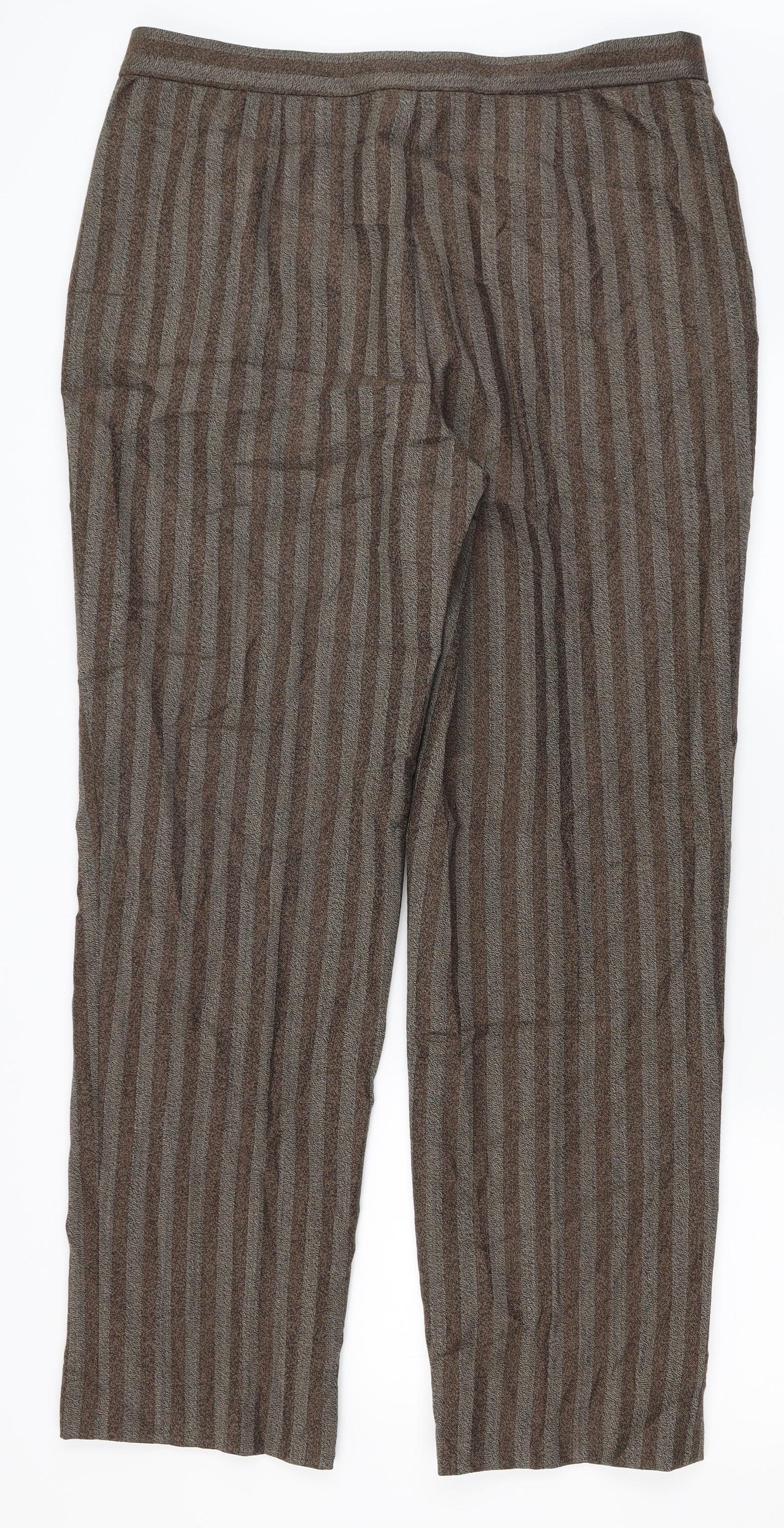 Womens UK Size 34 in Preworn Regular Fit  Brown Trousers