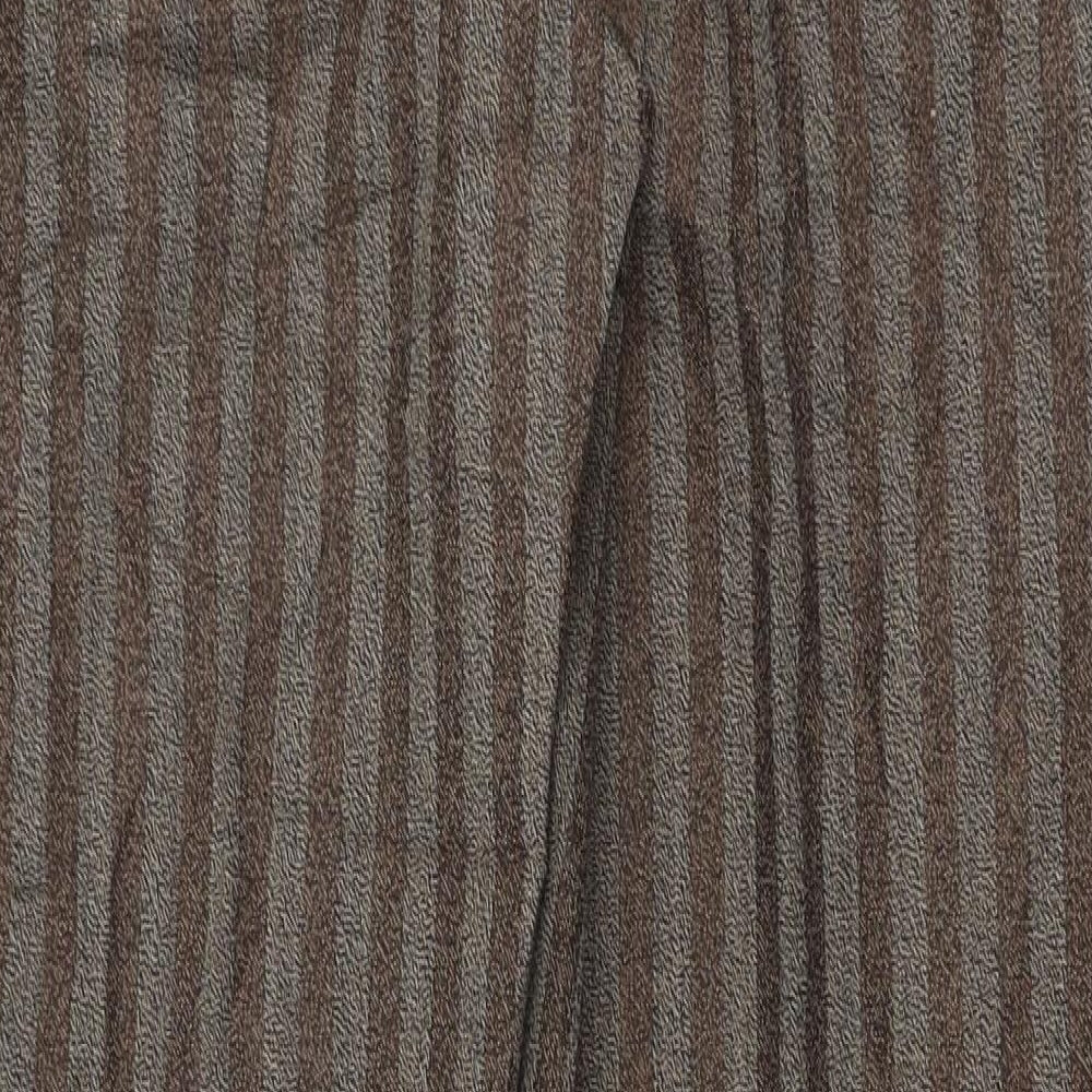 Womens UK Size 34 in Preworn Regular Fit  Brown Trousers