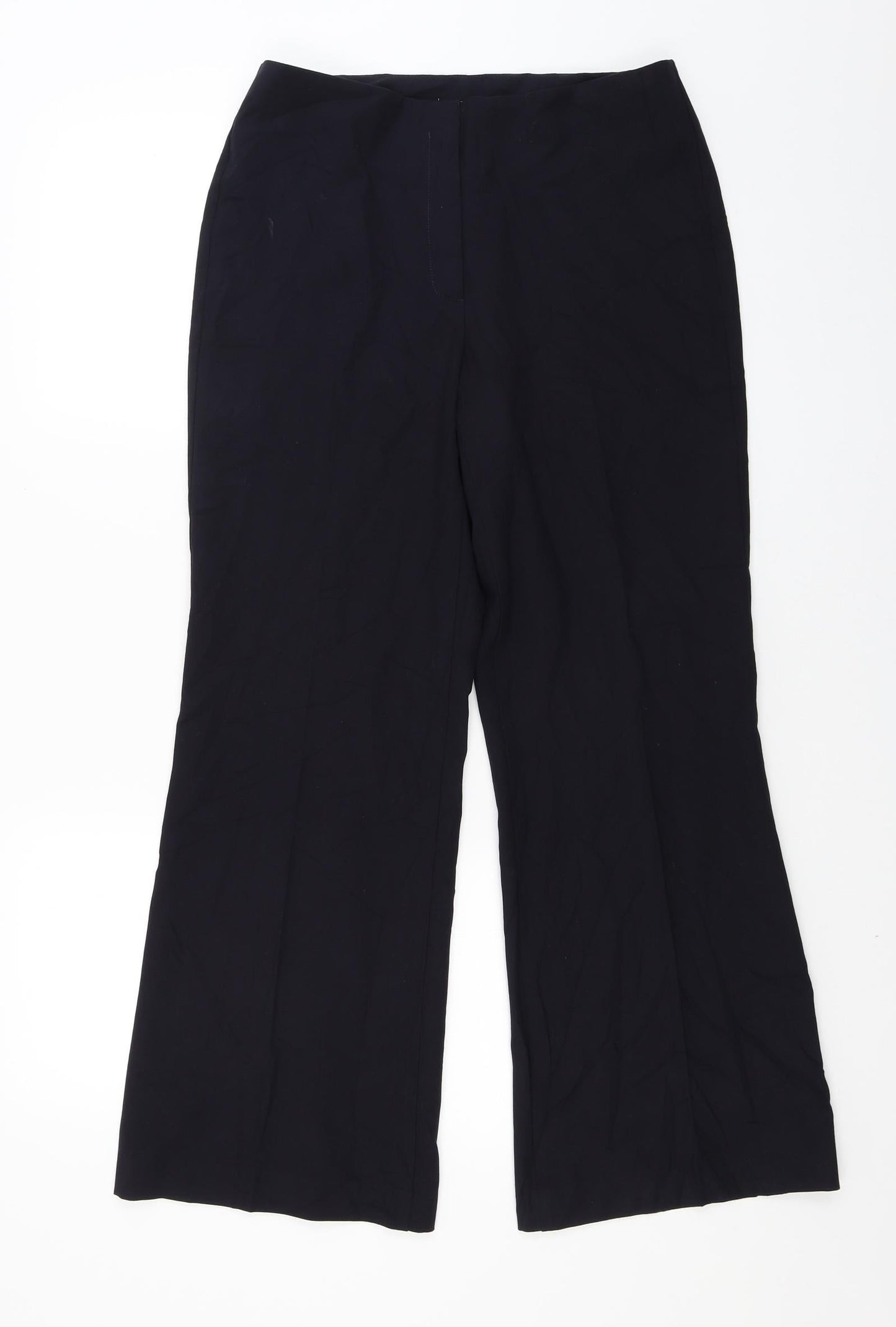 Womens UK Size 10 Marks and Spencer Regular Fit  Blue Trousers