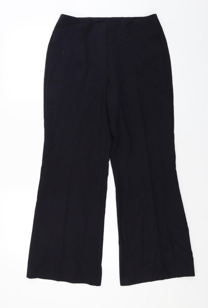 Womens UK Size 10 Marks and Spencer Regular Fit  Blue Trousers