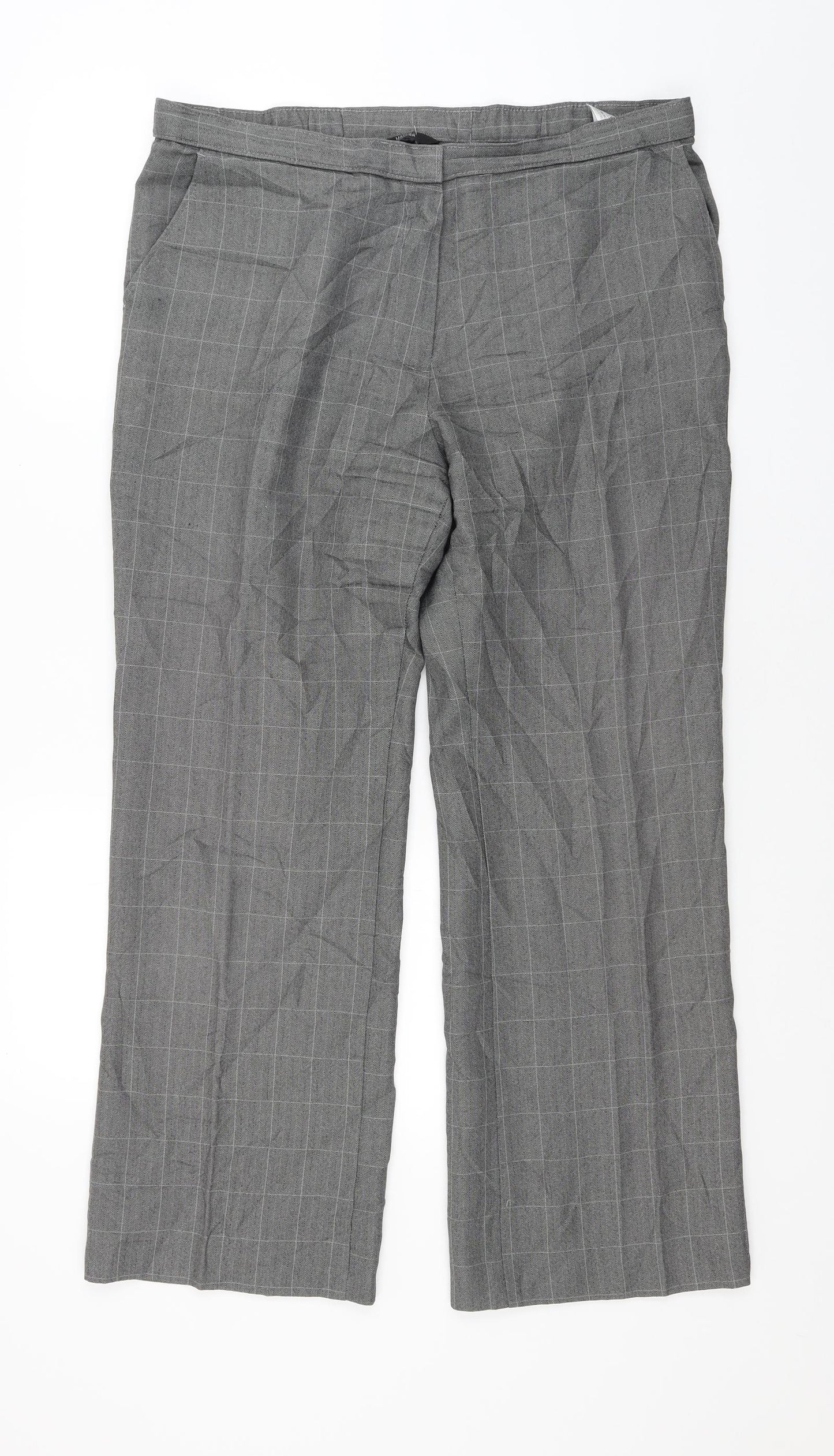 Womens UK Size 14 Marks and Spencer Regular Fit  Red Trousers