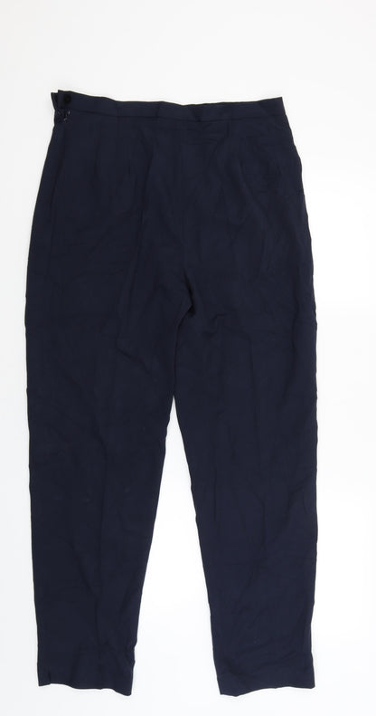 Womens UK Size 16 Sarah Hamilton Regular Fit  Blue Trousers