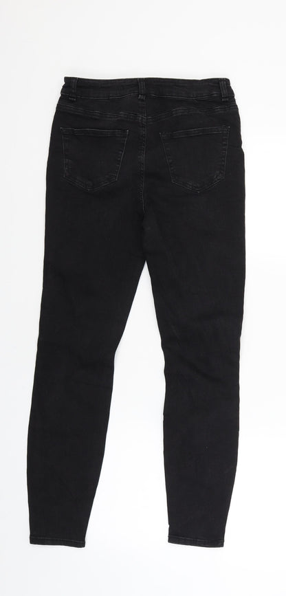 New Look Womens Black  Denim Skinny Jeans Size 8 L27 in