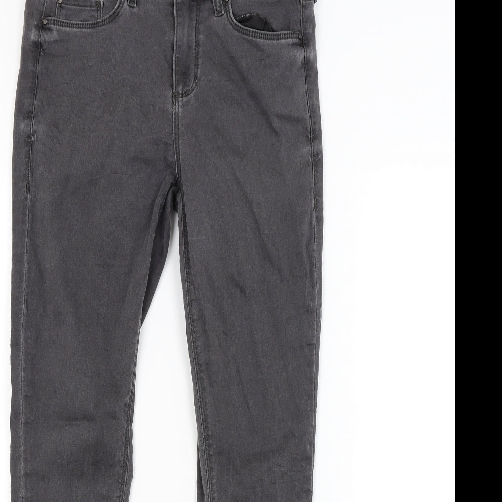 Topshop Womens Grey  Denim Skinny Jeans Size 28 in L30 in