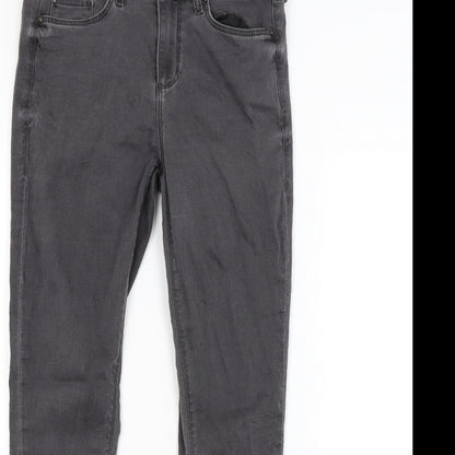 Topshop Womens Grey  Denim Skinny Jeans Size 28 in L30 in