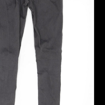 Topshop Womens Grey  Denim Skinny Jeans Size 28 in L30 in