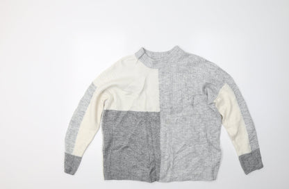 George Womens Grey  Knit Pullover Jumper Size M