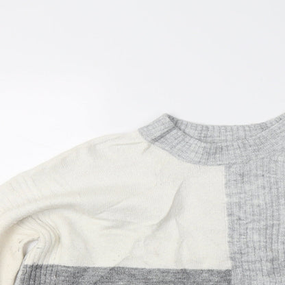 George Womens Grey  Knit Pullover Jumper Size M