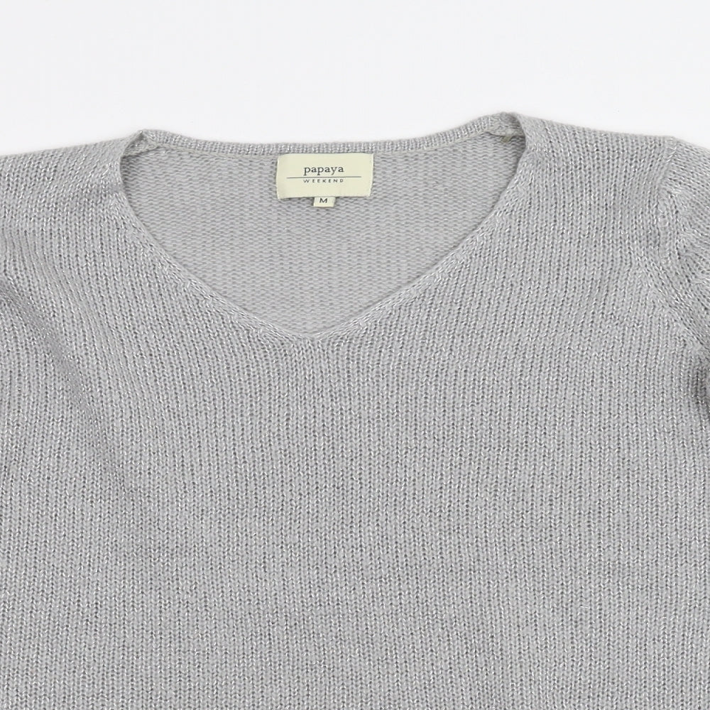 Womens UK Size M Matalan Grey Pullover Jumper