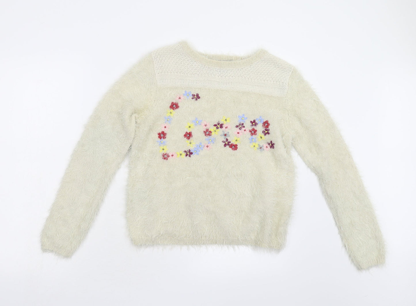 Womens UK Size 10 ASOS Beige Pullover Jumper