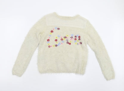 Womens UK Size 10 ASOS Beige Pullover Jumper