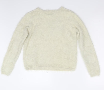 Womens UK Size 10 ASOS Beige Pullover Jumper