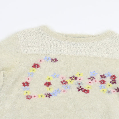 Womens UK Size 10 ASOS Beige Pullover Jumper