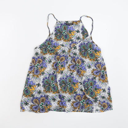 Womens UK Size 10 Warehouse Multicoloured Camisole Tank