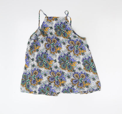 Womens UK Size 10 Warehouse Multicoloured Camisole Tank