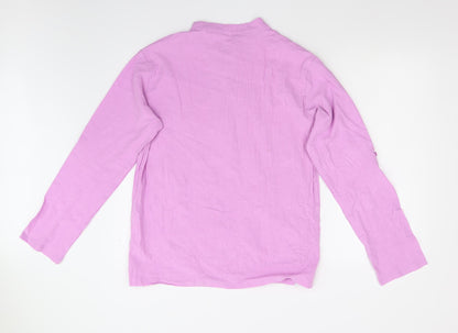 Mens UK Size M Preworn Pink  Button-Up Long Sleeve Casual Shirt