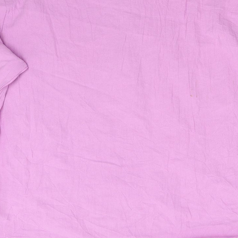 Mens UK Size M Preworn Pink  Button-Up Long Sleeve Casual Shirt
