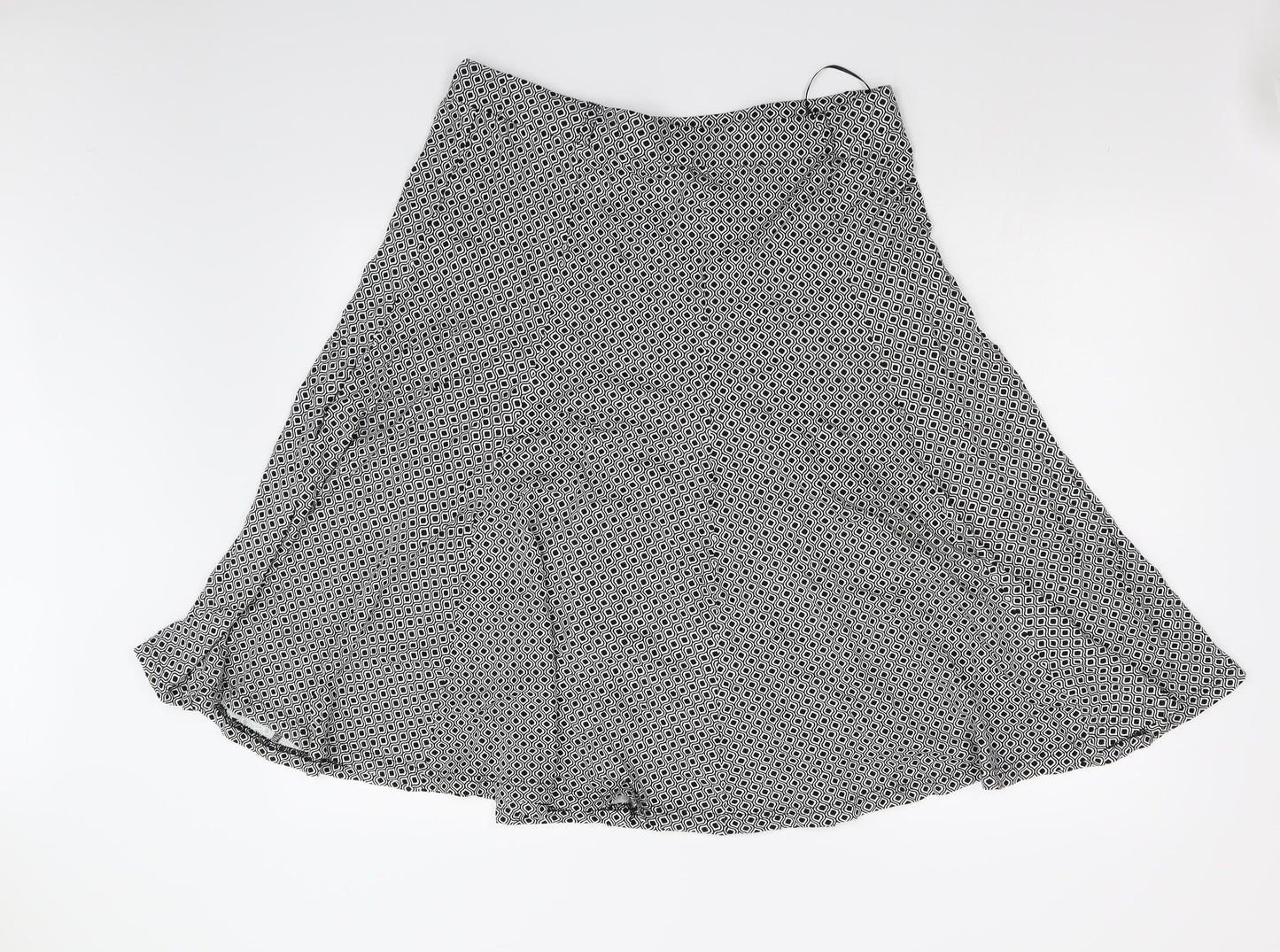 Autonomy Womens Multicoloured Geometric  Swing Skirt Size 16