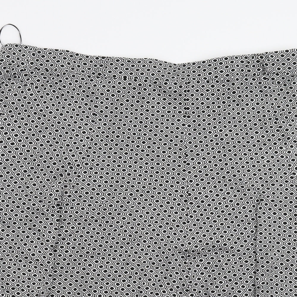 Autonomy Womens Multicoloured Geometric  Swing Skirt Size 16