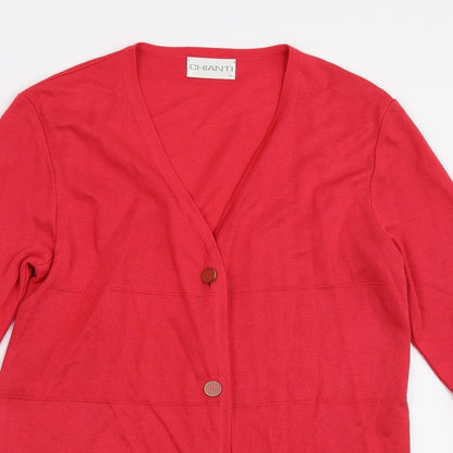 Chianti Womens Pink   Cardigan Jumper Size M