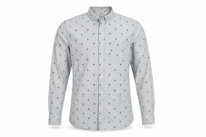 Mens UK Size M H&M Blue  Button-Up Long Sleeve Casual Shirt