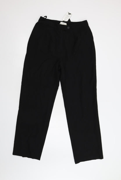 Womens UK Size 14 Modern Classics Regular Fit  Black Trousers