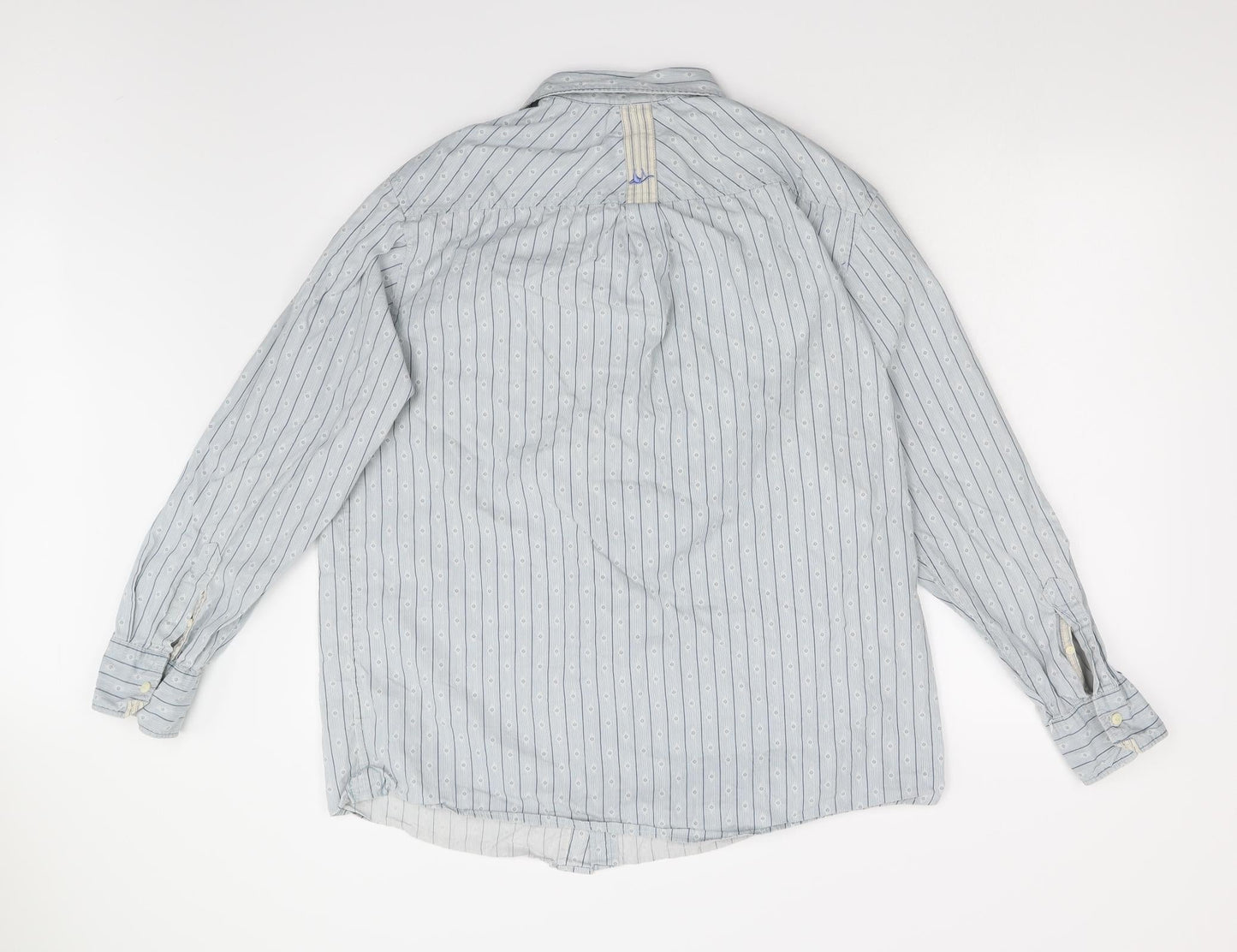 Mens UK Size L Original Brand Blue  Button-Up Long Sleeve Casual Shirt