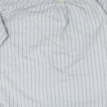 Mens UK Size L Original Brand Blue  Button-Up Long Sleeve Casual Shirt