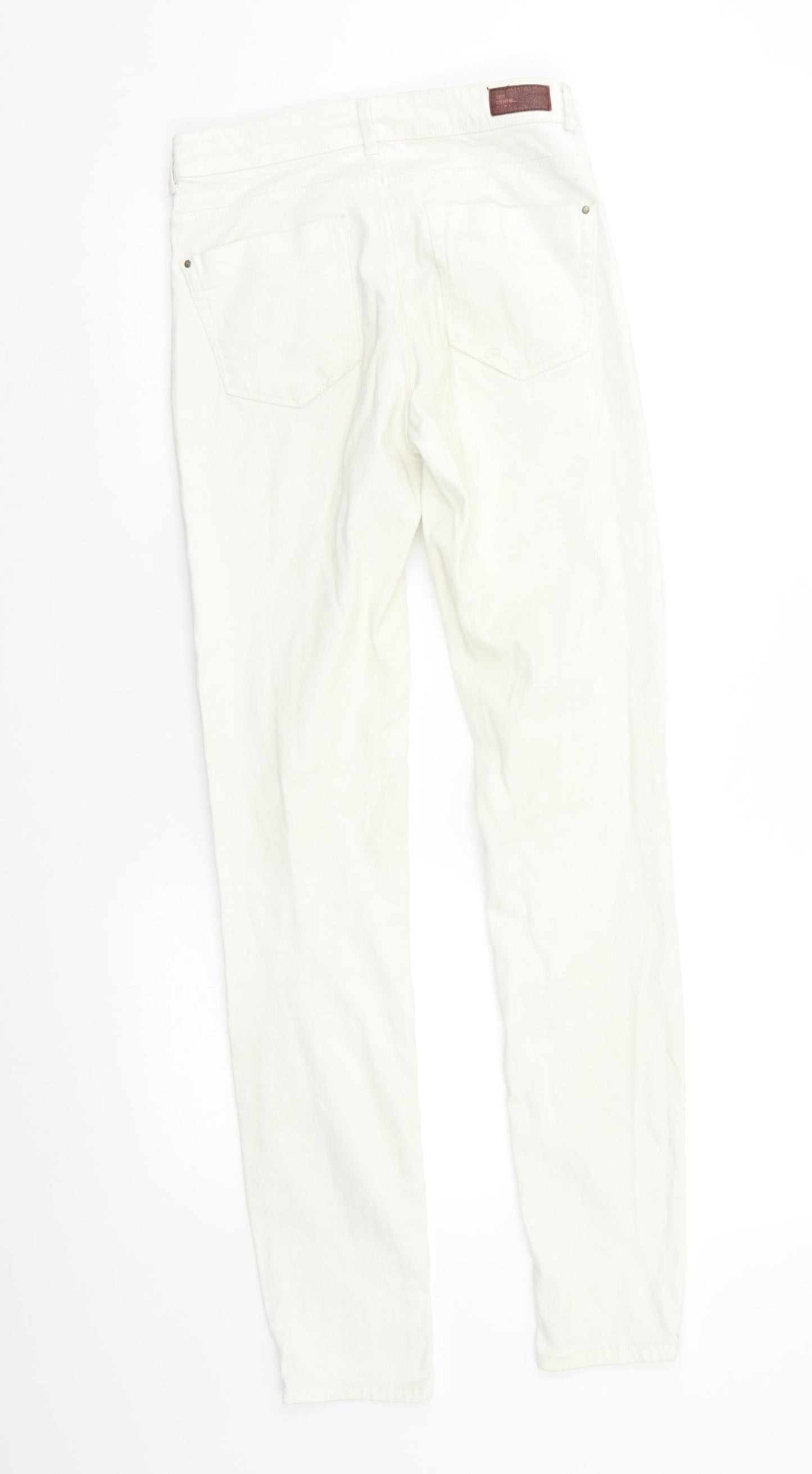 Zara Womens White   Skinny Jeans Size S L30 in
