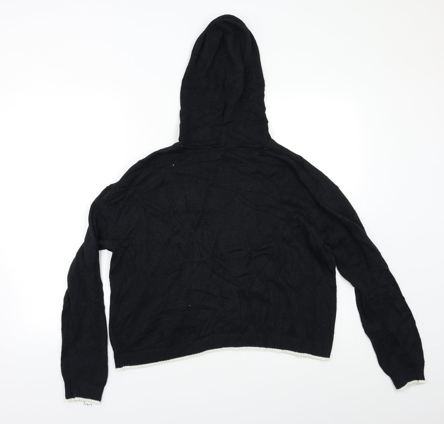 H&M Womens Black   Pullover Hoodie Size M
