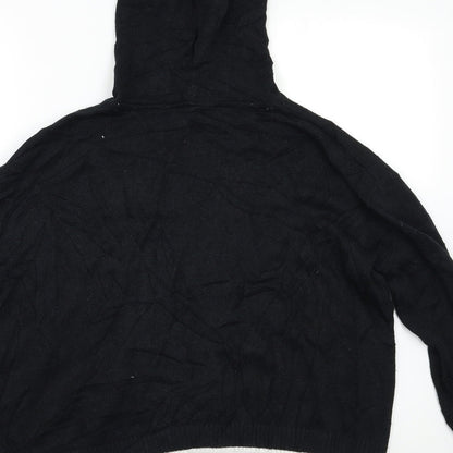 H&M Womens Black   Pullover Hoodie Size M