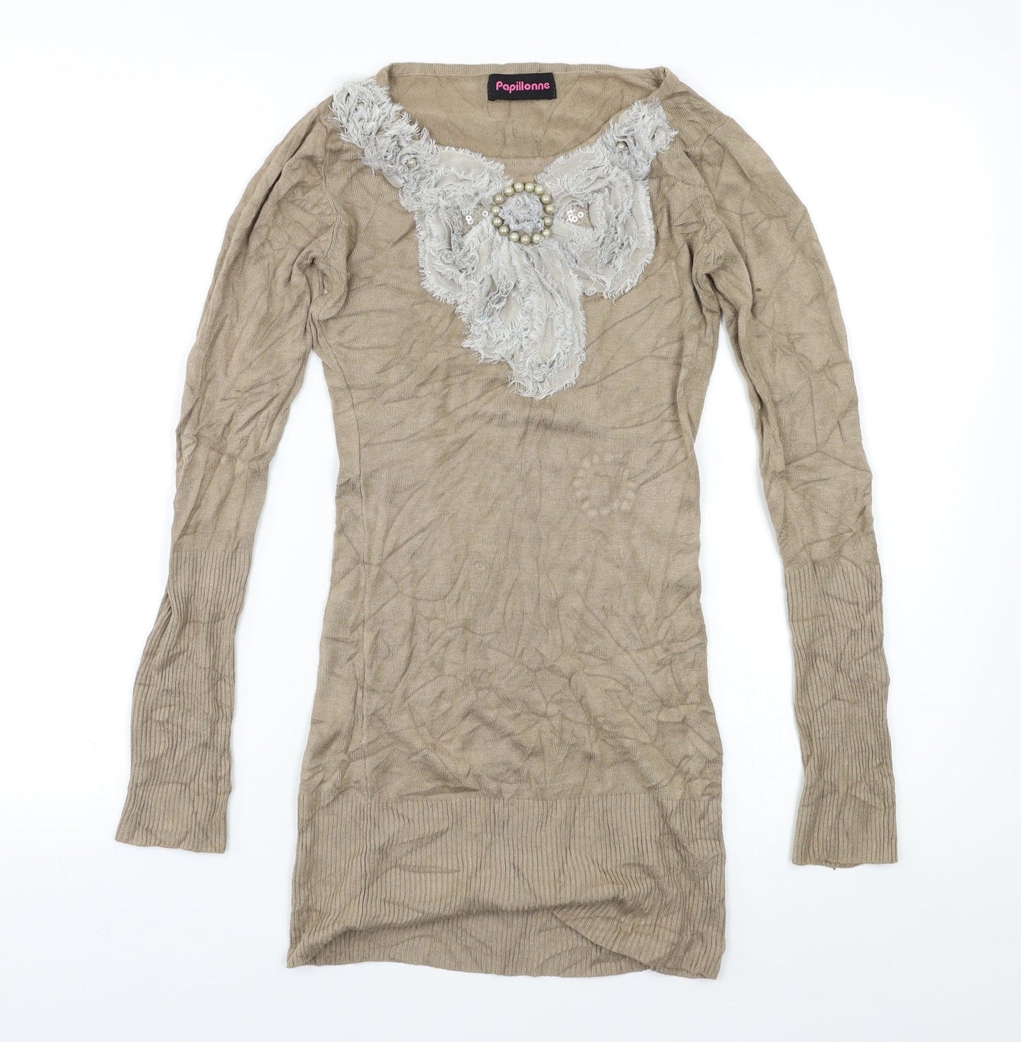 TU Womens Beige   Pullover Jumper Size S