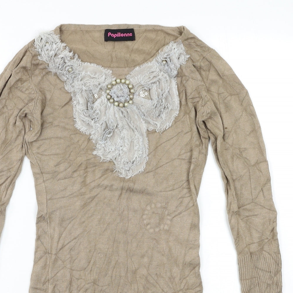 TU Womens Beige   Pullover Jumper Size S