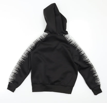 Yvon Fashion Boys Black   Full Zip Hoodie Size 6 Years