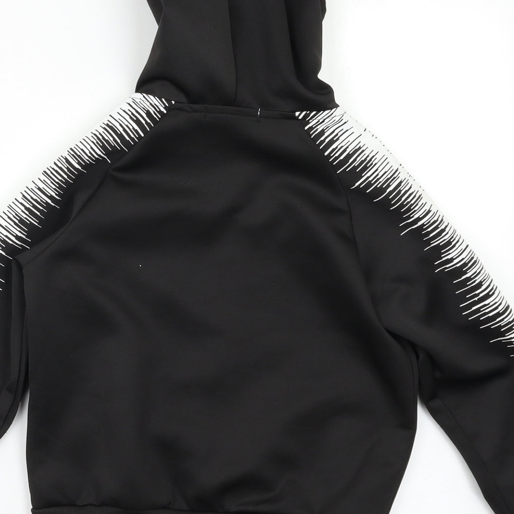 Yvon Fashion Boys Black   Full Zip Hoodie Size 6 Years