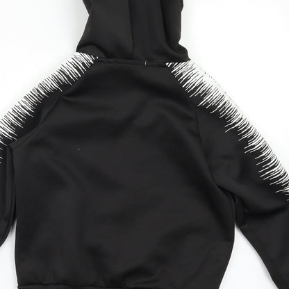 Yvon Fashion Boys Black   Full Zip Hoodie Size 6 Years