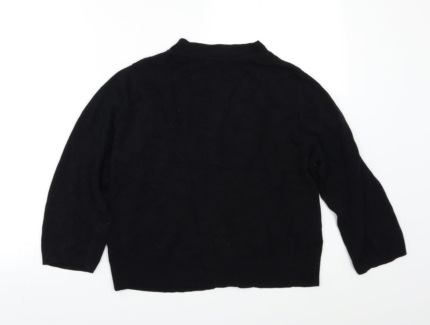 Womens UK Size 16 Matalan Black Cardigan Jumper