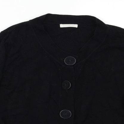 Womens UK Size 16 Matalan Black Cardigan Jumper
