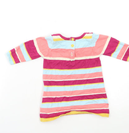 M&S Baby Multicoloured Striped  Fit & Flare  Size 0-3 Months
