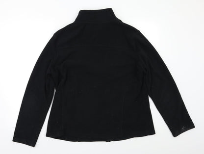 Peacocks Womens Black   Full Zip Sweatshirt Size 18