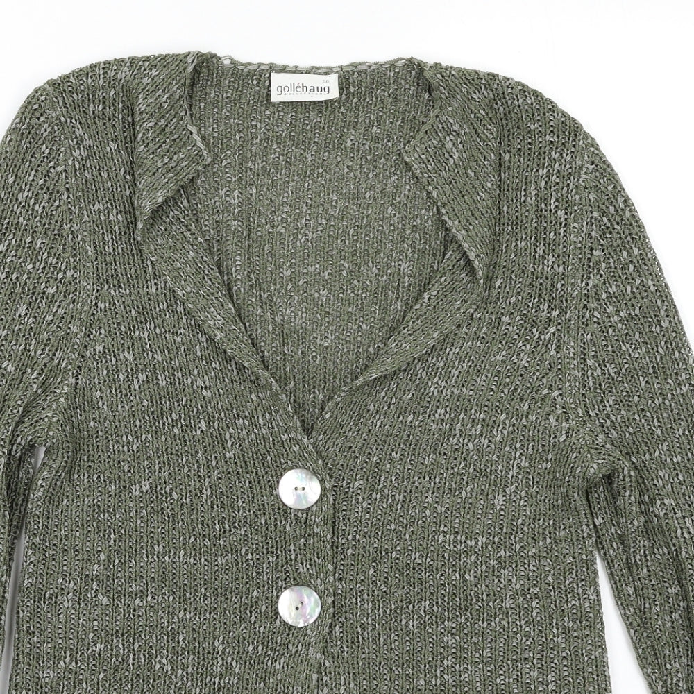 GolleHaug Womens Green   Cardigan Jumper Size 8
