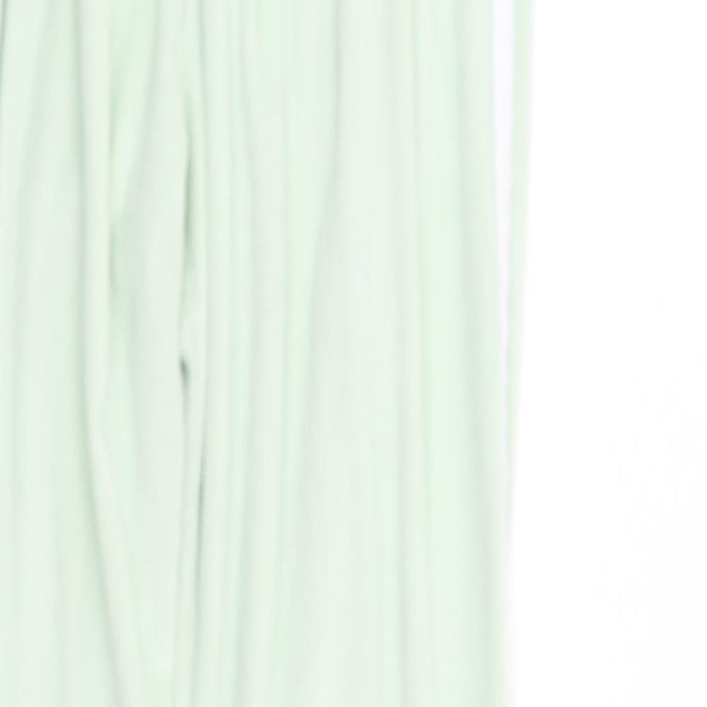 Womens UK Size S Preworn Regular Fit Jegging Green Trousers