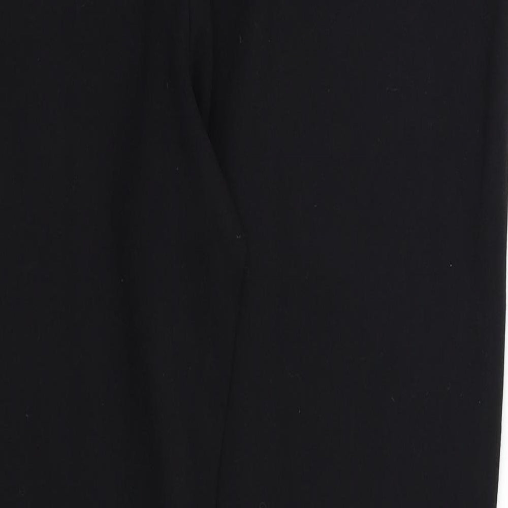 Womens UK Size 14 NEXT Regular Fit Dress Pants Black Trousers