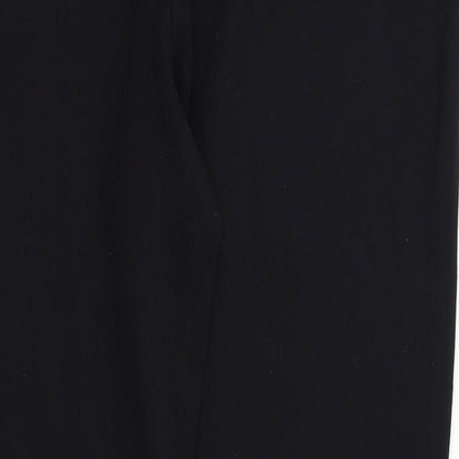 Womens UK Size 14 NEXT Regular Fit Dress Pants Black Trousers