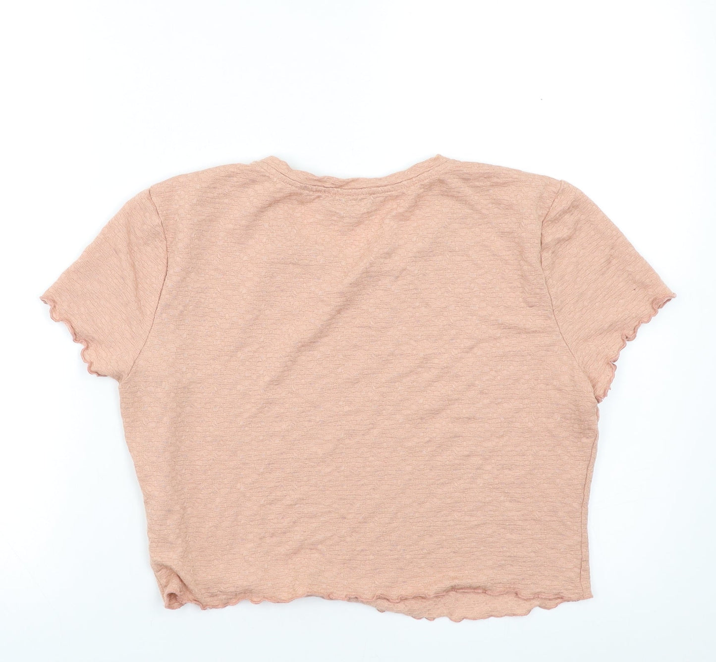 Womens UK Size 14 New Look Pink Basic Blouse